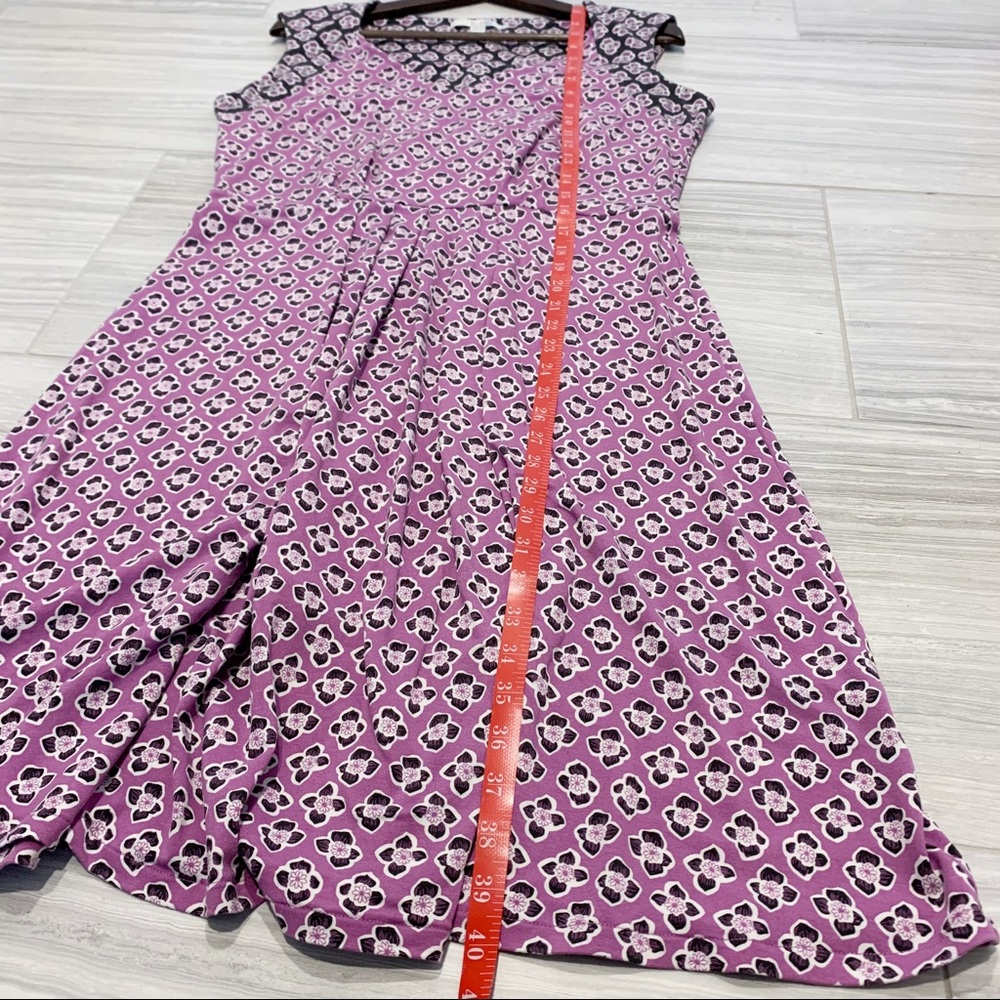 SOLD - BODEN Fit & Flare Sleeveless Floral Dress - Picture 7 of 8